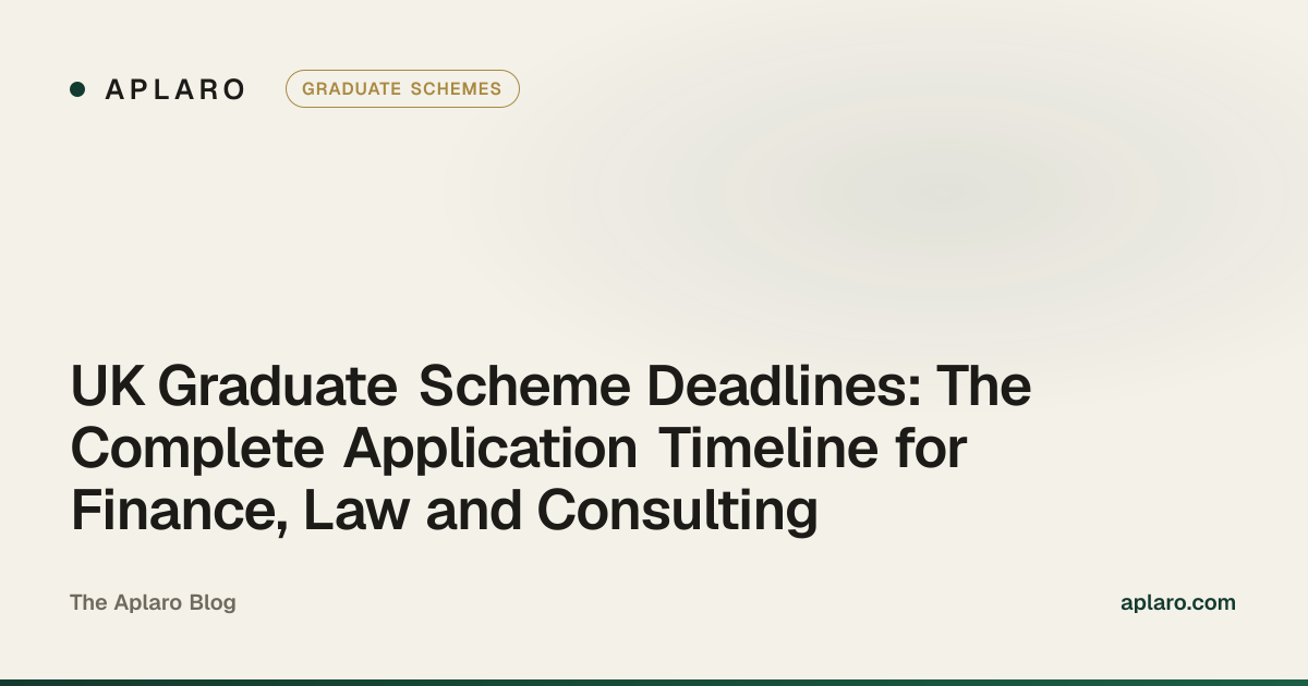 A university student reviewing a calendar of graduate scheme application deadlines on a laptop