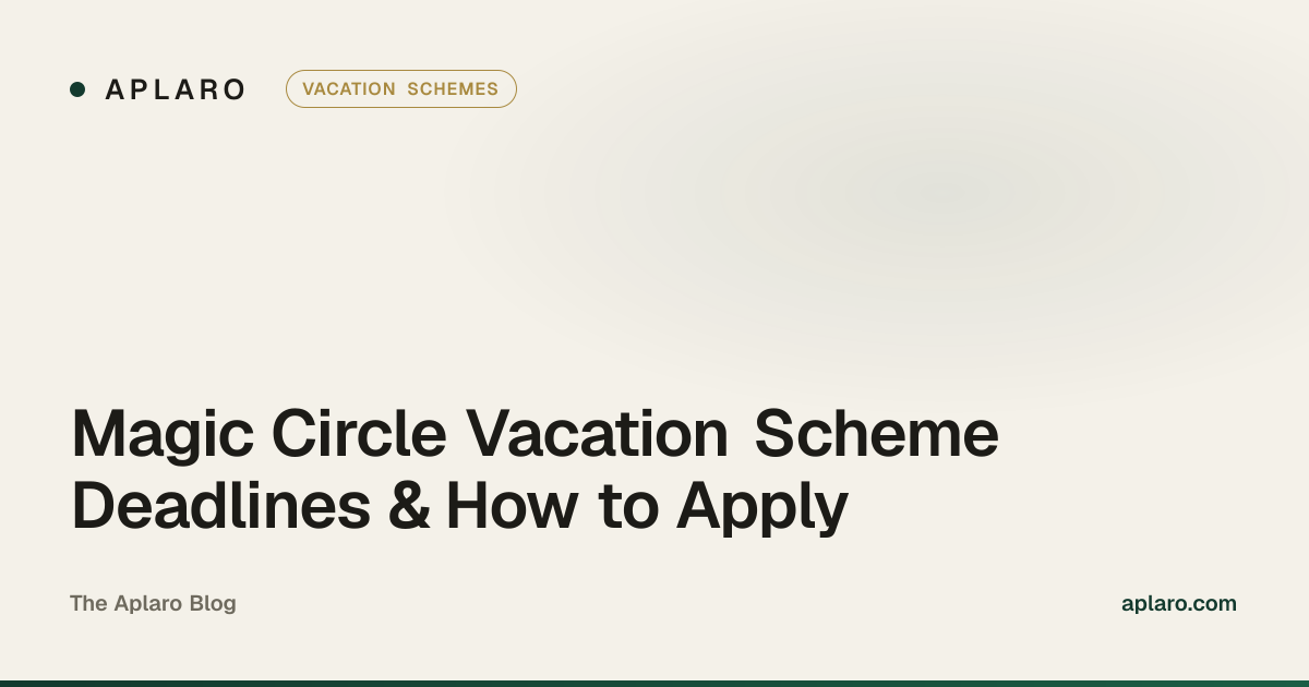 Magic Circle vacation scheme deadlines — an Aplaro guide for aspiring solicitors